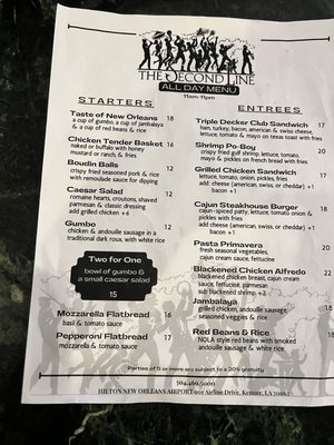Menu photo 2 Second Line Sports Edition Kenner, LA Menu photo 2 Second Line Sports Edition Kenner, LA