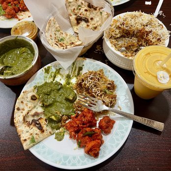 Hyderabad Dum Biryani - Palek Paneer, Boneless Chicken Biryani, Gobi 65, Butter Naan, Mango Lassi - Indian Near Me - Fremont, California Hyderabad Dum Biryani - Palek Paneer, Boneless Chicken Biryani, Gobi 65, Butter Naan, Mango Lassi - Indian Near Me - Fremont, California