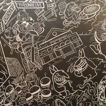 Notre-Bœuf-de-Grâce - Love this wall - Burgers Near Me - Montreal, Quebec