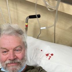 Westmead Hospital - Me not enjoying my stay at Westmead Hospital.   TW: BLOOD; GORE