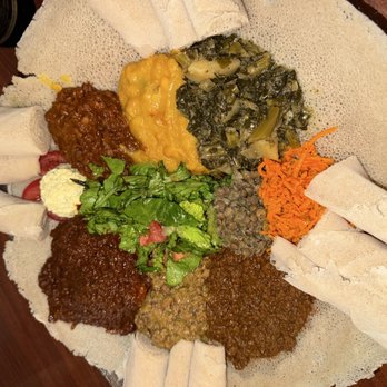 Ras Kassa's Ethiopian Restaurant - Veggie and Meat dinner for two - Ethiopian Near Me - Lafayette, Colorado Ras Kassa's Ethiopian Restaurant - Veggie and Meat dinner for two - Ethiopian Near Me - Lafayette, Colorado