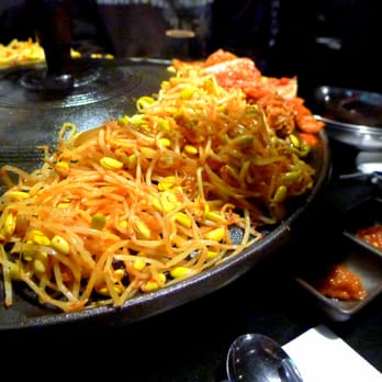 Honey Pig BBQ - bean sprouts & kimchi - Korean Near Me - Irvine, California Honey Pig BBQ - bean sprouts & kimchi - Korean Near Me - Irvine, California