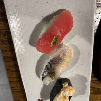 Masuki Sushi PREMIUM AYCE - Tuna , Mackerel, and Scallop nigiri - Sushi Bars Near Me - Plano, Texas