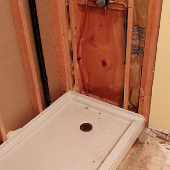 Viking Plumbing Services - Tub to shower conversion. Once the tile is complete, it will be a great walk in shower. - Plumbing Near Me Viking Plumbing Services - Tub to shower conversion. Once the tile is complete, it will be a great walk in shower. - Plumbing Near Me
