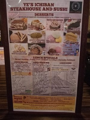 Menu photo 2 Ye's Ichiban Houston, TX Menu photo 2 Ye's Ichiban Houston, TX