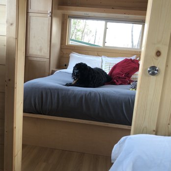 A Tiny House Resort - Bedroom inside the Hideout - Resorts Near Me - South Cairo, New York A Tiny House Resort - Bedroom inside the Hideout - Resorts Near Me - South Cairo, New York