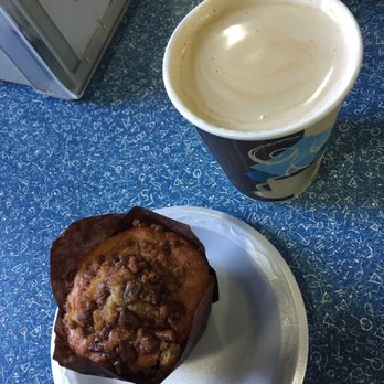 Hydration Station - Muffin and caramel latte - Cafes Near Me - Portales, New Mexico