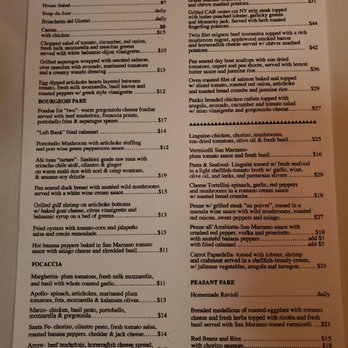 The Left Bank - Menu - New American Near Me - Buffalo, New York The Left Bank - Menu - New American Near Me - Buffalo, New York