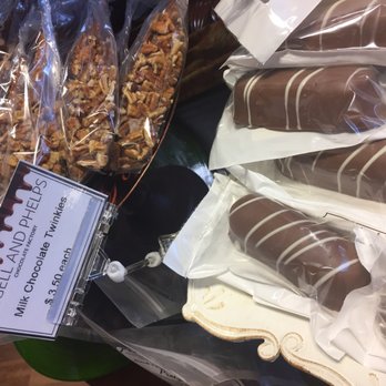 Angell and Phelps - Caramel chocolate pretzel rods & chocolate covered Twinkies!! - Chocolatiers & Shops Near Me - Daytona Beach, Florida Angell and Phelps - Caramel chocolate pretzel rods & chocolate covered Twinkies!! - Chocolatiers & Shops Near Me - Daytona Beach, Florida