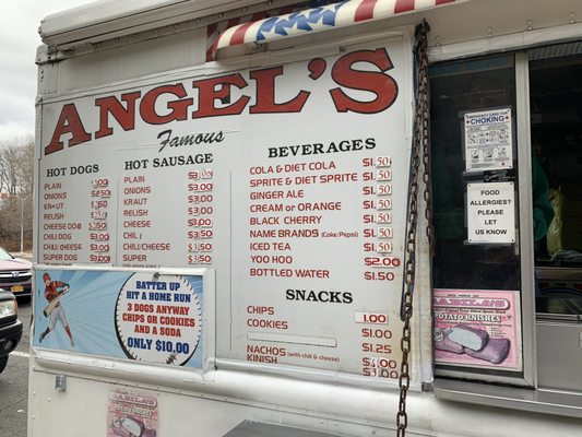 Menu photo 1 Angel's Hotdog Truck Yonkers, NY Menu photo 1 Angel's Hotdog Truck Yonkers, NY