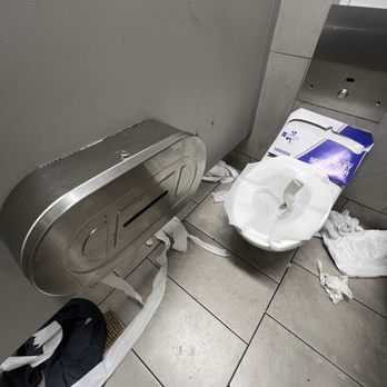 Target - There restroom are always dirty or out of service. It's never clean, 10am and it's like this already. - Department Stores Near Me - Commerce, California