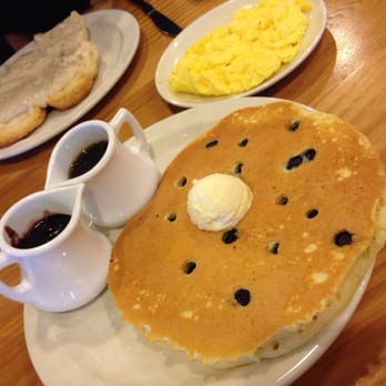 Ginger Sue's - Single blueberry pancake $2.75 - soooo good! - Breakfast & Brunch Near Me - Lee's Summit, Missouri