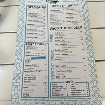 Mornings on First - Menu - Breakfast & Brunch Near Me - Livermore, California Mornings on First - Menu - Breakfast & Brunch Near Me - Livermore, California