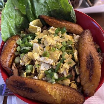 La Choza Del Gordo - Fried rice with chicken and beef, plus plantains - Colombian Near Me - Bellerose, New York La Choza Del Gordo - Fried rice with chicken and beef, plus plantains - Colombian Near Me - Bellerose, New York
