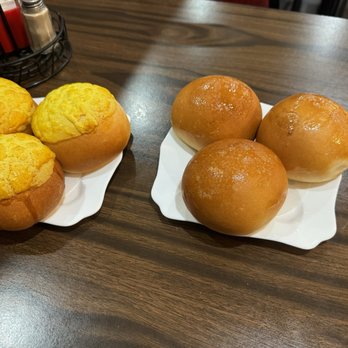 Best Dim Sum - Pineapple buns and baked BBQ pork buns - Dim Sum Near Me - Granite Bay, California