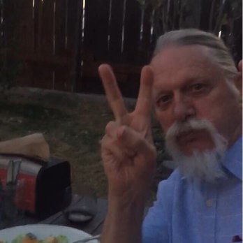 Gunsight Saloon - Uncle having a great time, having a salad! - American Near Me - Columbia Falls, Montana