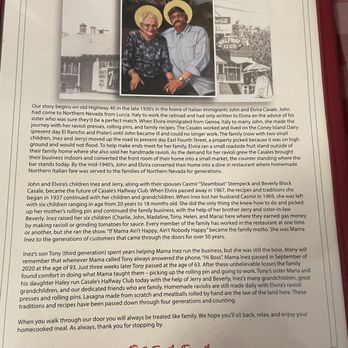 Casale's Halfway Club - Casale's Story - Pizza Near Me - Reno, Nevada