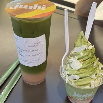 Junbi Matcha & Tea - Irvine - Taro Matcha Latte and Guava Matcha Soft Serve - Bubble Tea Near Me - Irvine, California Junbi Matcha & Tea - Irvine - Taro Matcha Latte and Guava Matcha Soft Serve - Bubble Tea Near Me - Irvine, California