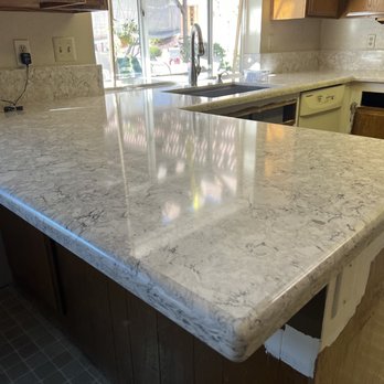 Inland Counter Tops - Quartz half bullnose. - Countertop Installation Near Me - Rialto, California