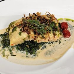 König von Preussen - Lachsravioli.