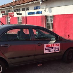 Driving school car