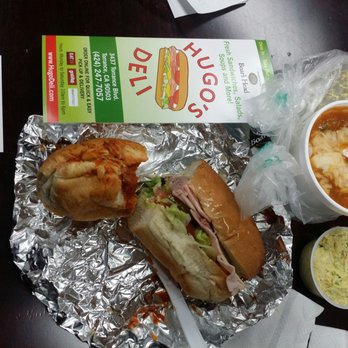 Hugo's Deli - New Italian, Meatball Sandwich, Beef Chili soup, potato salad, $10 amazon coupon, fresh menu. Thank you Hugo's for an awesome lunch. - Sandwiches Near Me - Torrance, California Hugo's Deli - New Italian, Meatball Sandwich, Beef Chili soup, potato salad, $10 amazon coupon, fresh menu. Thank you Hugo's for an awesome lunch. - Sandwiches Near Me - Torrance, California