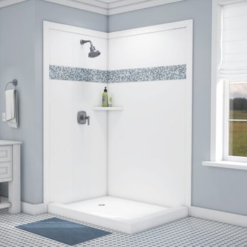 Five Star Bath Solutions of Austin - a bathroom with a shower and a sink - General Contractors Near Me - Austin, Texas Five Star Bath Solutions of Austin - a bathroom with a shower and a sink - General Contractors Near Me - Austin, Texas