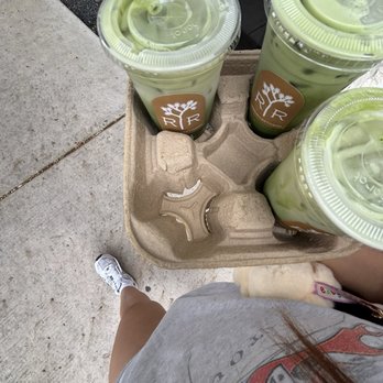 R+R Collective - Two Coconut matcha lattes and guava matcha latte all made with oatmilk - Used, Vintage & Consignment Near Me - San Antonio, Texas R+R Collective - Two Coconut matcha lattes and guava matcha latte all made with oatmilk - Used, Vintage & Consignment Near Me - San Antonio, Texas