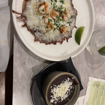 Conejo - Shrimp taco with refried beans - Mexican Near Me - Richmond, Virginia Conejo - Shrimp taco with refried beans - Mexican Near Me - Richmond, Virginia