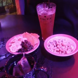 Bee sting, hot tea & fruit and nut small plates