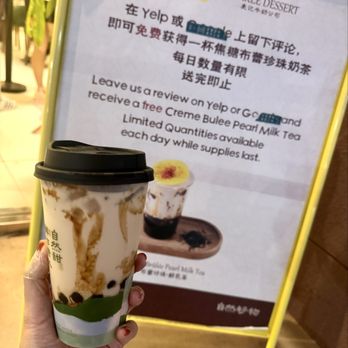 Makkee Dessert - Complimentary Creme Brulee Pearl Milk Tea after Yelp review! - Desserts Near Me - Rowland Heights, California Makkee Dessert - Complimentary Creme Brulee Pearl Milk Tea after Yelp review! - Desserts Near Me - Rowland Heights, California