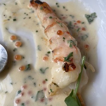 Bar167 - Shrimp with an amazing cream sauce with ikura in it - Cocktail Bars Near Me - Charleston, South Carolina Bar167 - Shrimp with an amazing cream sauce with ikura in it - Cocktail Bars Near Me - Charleston, South Carolina