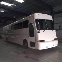 Moores Limo Service - 40 Passenger Mega Party Bus Exterior