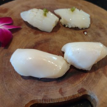 Tang's Sushi - Ika, top ::Hawaiian butter fish, bottom - Sushi Bars Near Me - Roseville, California Tang's Sushi - Ika, top ::Hawaiian butter fish, bottom - Sushi Bars Near Me - Roseville, California