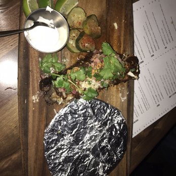 Little Donkey - Short rib with tortillas, lime crema, and house pickles - Tapas/Small Plates Near Me - Cambridge, Massachusetts