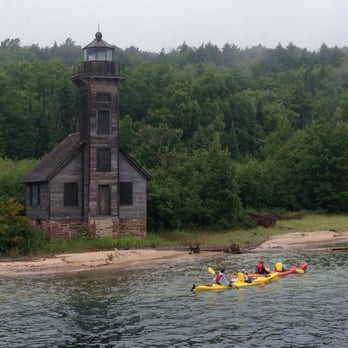 Shipwreck Tours - The Grand Island Lighthouse. The glass on the cupola was replaced only two weeks ago! - Boating Near Me - Munising, Michigan Shipwreck Tours - The Grand Island Lighthouse. The glass on the cupola was replaced only two weeks ago! - Boating Near Me - Munising, Michigan