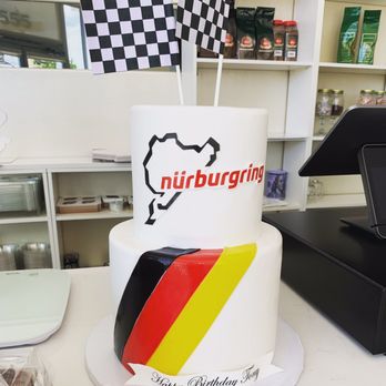 Roobina's Cake - Nurburgring Birthday Cake for Tony's 29th birthday party! - Bakeries Near Me - Glendale, California