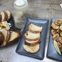 Whipped Ricotta and Calamari Semolina Whipped Ricotta and Calamari Semolina