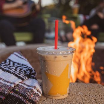 Hardee's - a cup of iced coffee next to a fire pit - Fast Food Near Me - Deland, Florida Hardee's - a cup of iced coffee next to a fire pit - Fast Food Near Me - Deland, Florida