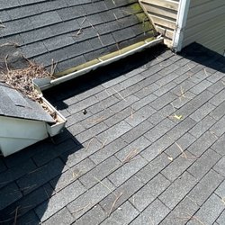 The Best Roofing Company - Prior photo of leaks and debris accumulating.