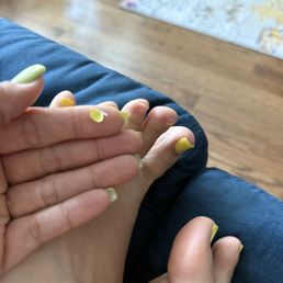 Toenail polish chipped already