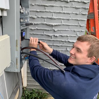 Aim To Please Plumbing & Electric - Conner is enjoying meter base installation. - Plumbing Near Me - Bloomington, Indiana Aim To Please Plumbing & Electric - Conner is enjoying meter base installation. - Plumbing Near Me - Bloomington, Indiana