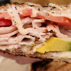 The Starving Artist Creperie & Cafe - California Turkey Panini Cross Section