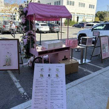 Molly Tea Arcadia - Menu + prize cart outside - Bubble Tea Near Me - Arcadia, California Molly Tea Arcadia - Menu + prize cart outside - Bubble Tea Near Me - Arcadia, California