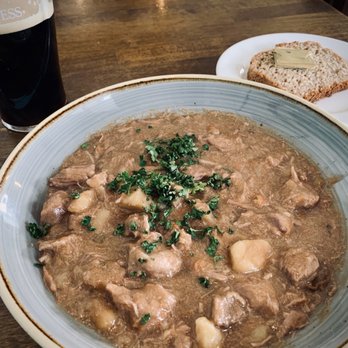 The Nook - Irish stew with Irish beer - Cafes Near Me - Bushmills, MYL