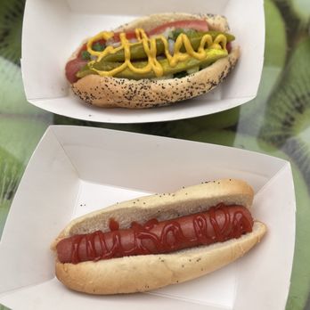 Mom's Hot Dogs - Loved seeing our names written on our dogs haha such a cute idea - Hot Dogs Near Me - Boulder City, Nevada