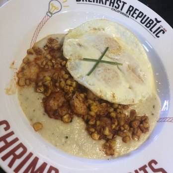 Breakfast Republic - Shrimp & Grits - Breakfast & Brunch Near Me - Costa Mesa, California