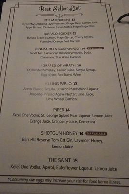 Menu photo 6 Thompson's  Fort Worth, TX