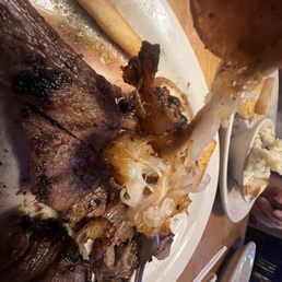 Sirloin* & Grilled Shrimp - sadly the shrimp was way overcooked as seen on the picture.