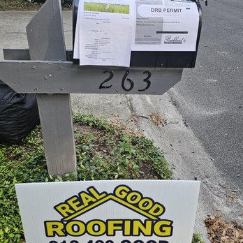 Real Good Roofing - My permit and my HOA all filed and done by Brody at Real Good. - Roofing Near Me - Pooler, Georgia Real Good Roofing - My permit and my HOA all filed and done by Brody at Real Good. - Roofing Near Me - Pooler, Georgia